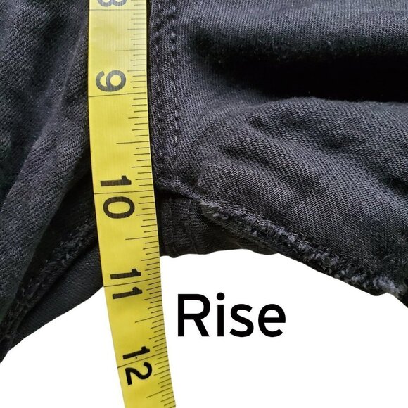 AG Adriano Goldschmied Farrah Black High Rise Ankle Skinny Jeans Raw Goth 25R - Picture 11 of 16